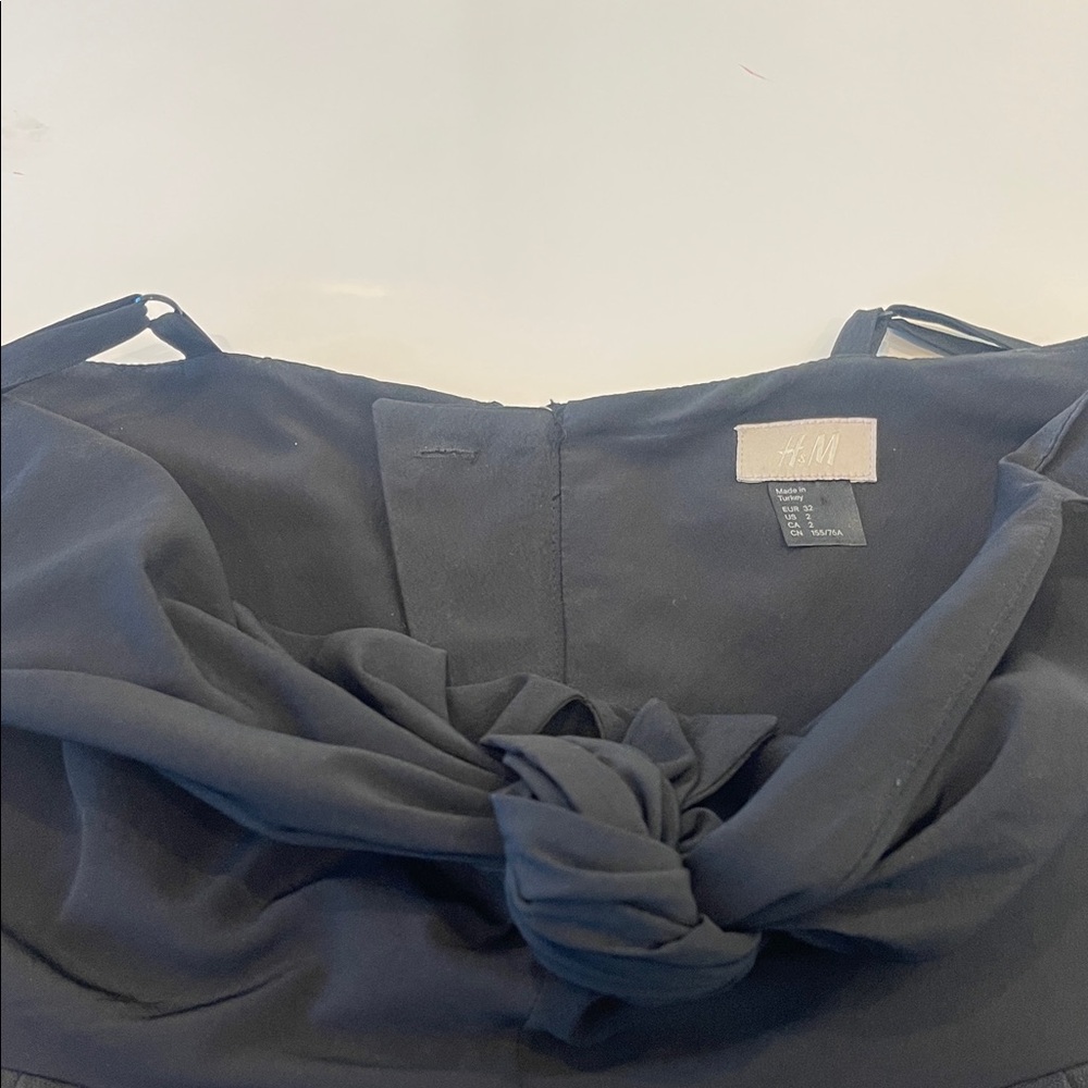 H&M Charcoal Knot mini dress